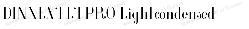 DINNEXTLTPRO Lightcondensed字体转换